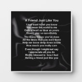 Friend Poem Plaque - ontwerp zwarte zijde Fotoplaat (Voorkant)