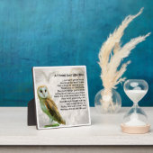 Friend Poem Plaque - Owl design Fotoplaat (Insitu)