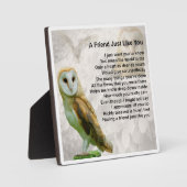 Friend Poem Plaque - Owl design Fotoplaat (Voorkant)