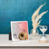 Friend Poem Plaque - Pekingese hondenontwerp Fotoplaat (Insitu)