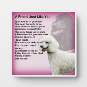 Friend Poem Plaque - Podle Dog-ontwerp Fotoplaat