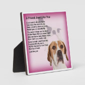 Friend Poem Plaque - Pointer Dog Design Fotoplaat (Voorkant)
