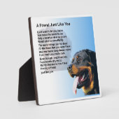 Friend Poem Plaque - Rottweiler Dog Design Fotoplaat (Voorkant)