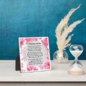 Friend Poem Plaque - Roze Floral Design Fotoplaat (Insitu)