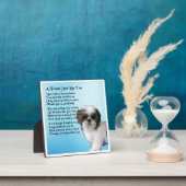 Friend Poem Plaque - Shih Tzu Dog Design Fotoplaat (Insitu)