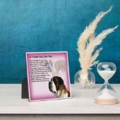 Friend Poem Plaque - St Bernard Dog Design Fotoplaat (Insitu)