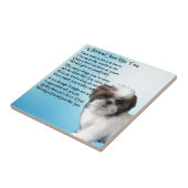 Friend Poem - Shih Tzu Design Tegeltje (Zijkant)