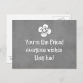 Friend Quote Briefkaart (Voorkant / Achterkant)