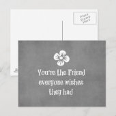 Friend Quote Briefkaart (Voorkant / Achterkant)