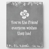 Friend Quote Fotoplaat (Voorkant)