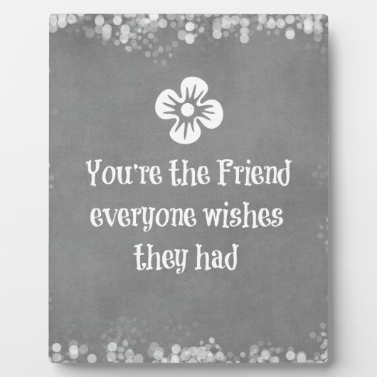Friend Quote Fotoplaat (Voorkant)