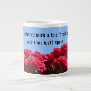 Friend Quote Rozen Jumbo Mok