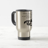 Friend Quote Song in my Heart Birds Reisbeker (Voorkant links)