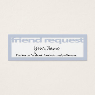 Friend Request-kaarten Mini Visitekaartjes