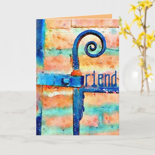 Friend Support-Kaart Kaart (Gele Bloem)