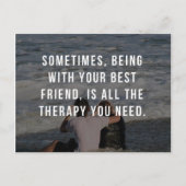 Friend Therapy Quote Briefkaart (Voorkant)