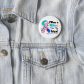 Friend - Thyroid Cancer Ribbon Ronde Button 5,7 Cm (In situ)