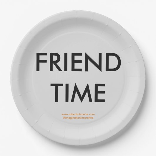 Friend Time Paper-Borden Papieren Bordje (Voorkant)