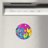 Friend Waterverf Wild Flowers Magneet (Insitu (Vaatwasser))