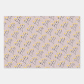 Friend Yellow Botanical Wrapping Paper Sheets (Voorkant 2)