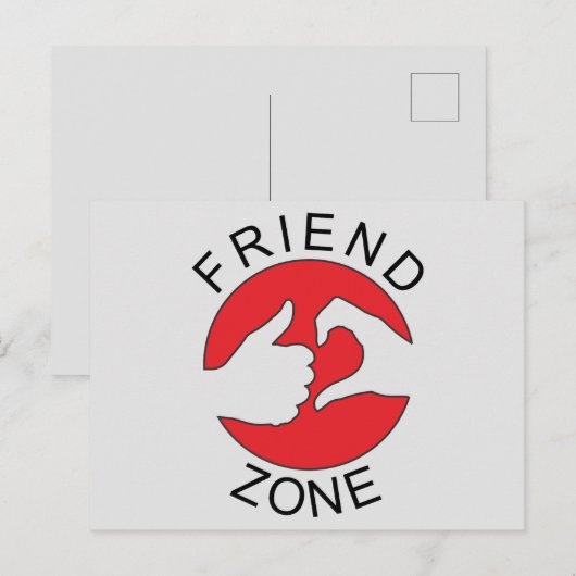 Friend Zone Briefkaart (Voorkant / Achterkant)