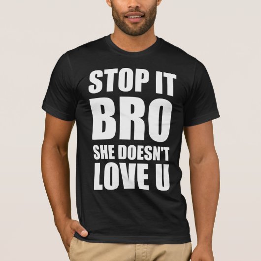 Friend zone grappig citaat basic Dark T-Shirt (Voorkant)