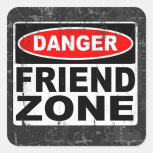 Friend Zone Vierkante Sticker