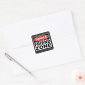Friend Zone Vierkante Sticker (Envelop)