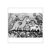 FRIENDELIJK DINOSAURS RUBBER STEMP RUBBERSTEMPEL (Afrduk)