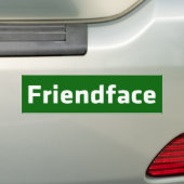 Friendface Bumpersticker (Op auto)