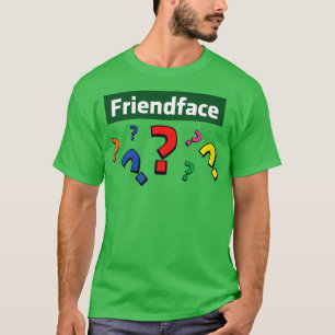 Friendface-vraagtekens T-shirt