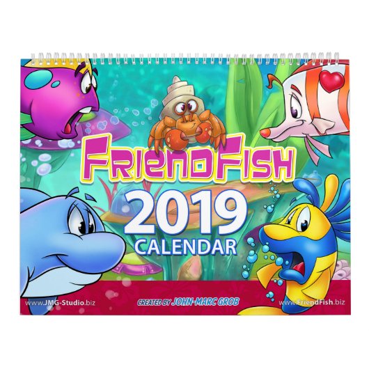 FriendFish 2019-kalender Kalender (Hoes)