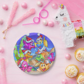 FriendFish cartoon kerstborden Papieren Bordje (Feest)