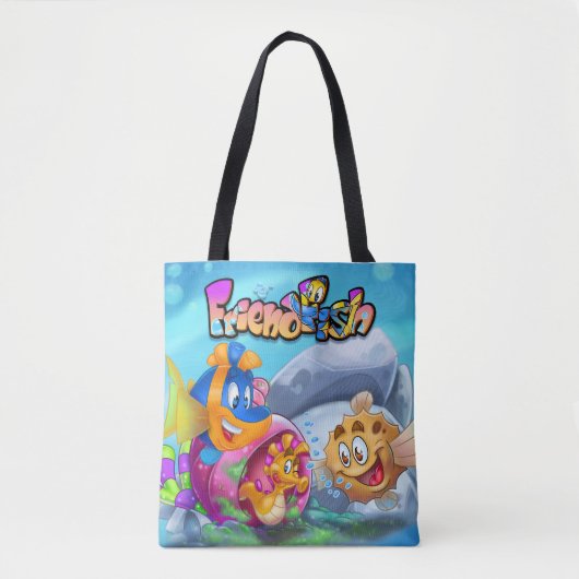 FriendFish cartoon Tote Bag (Voorkant)