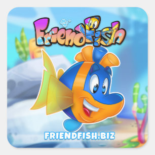 FriendFish cartoon vis stickers