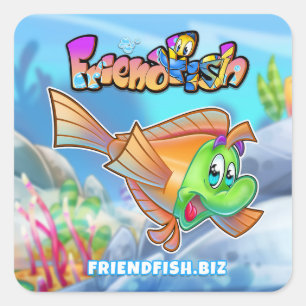 FriendFish cartoon vis stickers