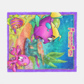 FriendFish Fleece deken (Voorkant (Horizontaal))