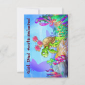 FriendFish schattige cartoon vis Vaderdag kaart (Voorkant)