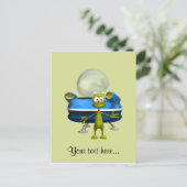 Friendly Alien Briefkaart (Staand voorkant)