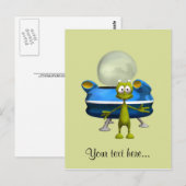Friendly Alien Briefkaart (Voorkant / Achterkant)