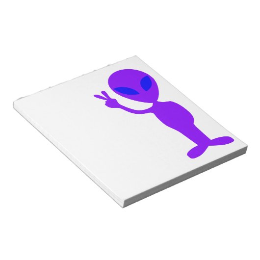 Friendly Alien Notitieblok (Schuin)