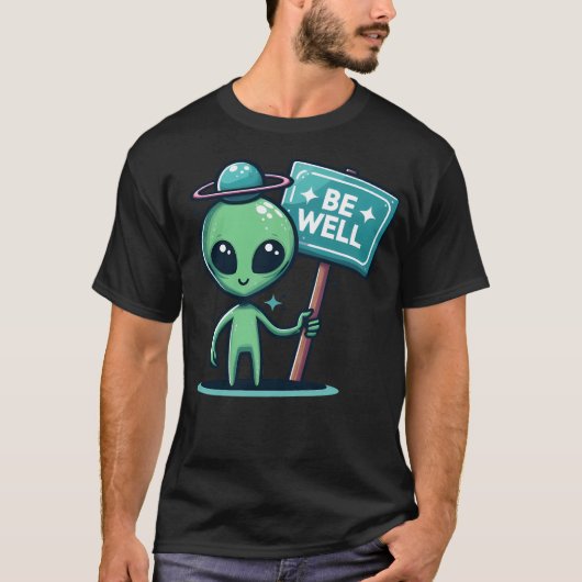Friendly Alien T-shirt (Voorkant)