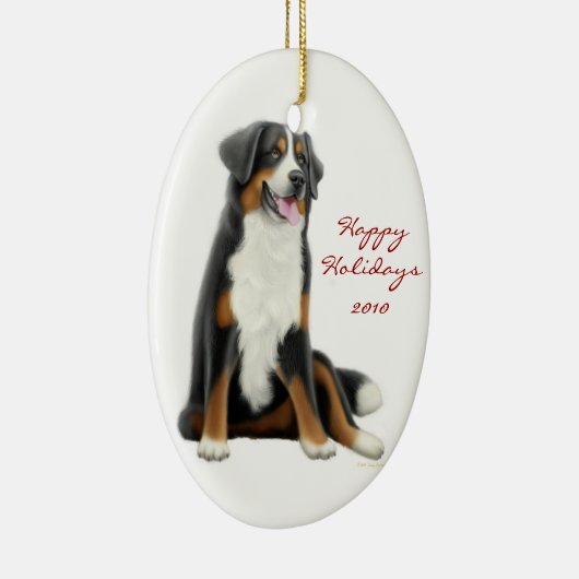Friendly Bernese Mountain Dog Holiday Ornament (Rechts)