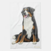 Friendly Bernese Mountain Dog Kitchen Towel Theedoek (Verticaal)