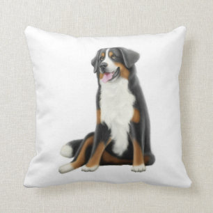 Friendly Bernese Mountain Dog Pillow Kussen