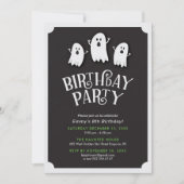 Friendly Birthday Ghost Party Kaart (Voorkant)