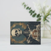 Friendly Birthday Skeleton B-Day Gift Briefkaart (Staand voorkant)