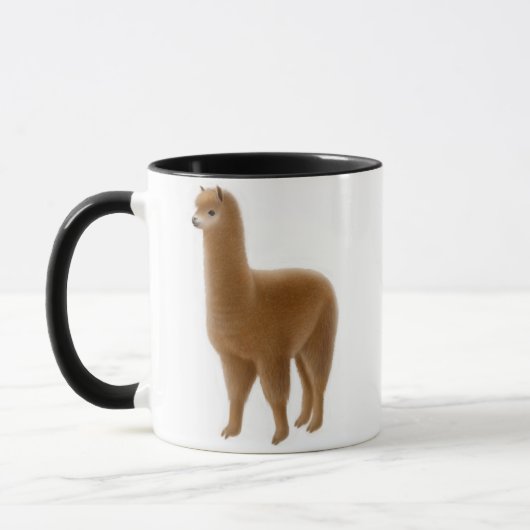 Friendly Brown Alpaca Mok (Links)