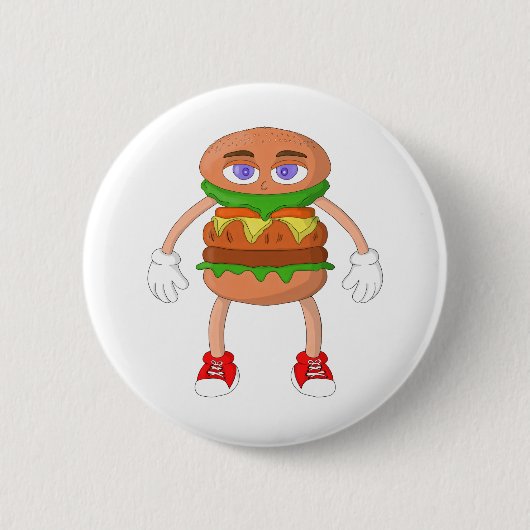 Friendly Burger Ronde Button 5,7 Cm (Voorkant)