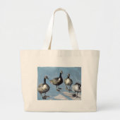 Friendly Canada Geese 2012 Grote Tote Bag (Voorkant)